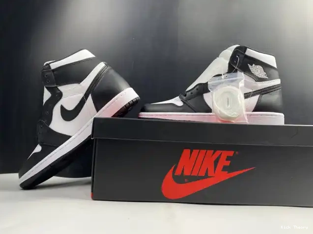 Kicked Out Shoe Store (2014) 555088-010 Jordan Black 1 Retro White Air 0612